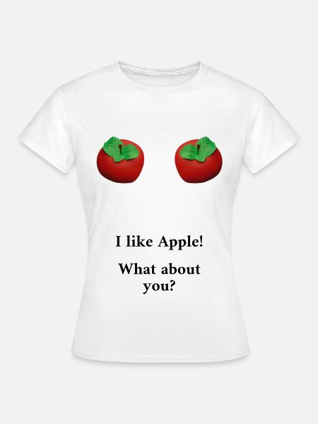 i like apple - Frauen T-Shirt - Weiß