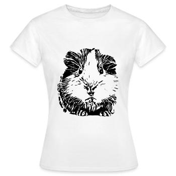 Cochons d'Inde - T-shirt Femme - blanc - Devant - AI Model Female 172 dark (172cm)