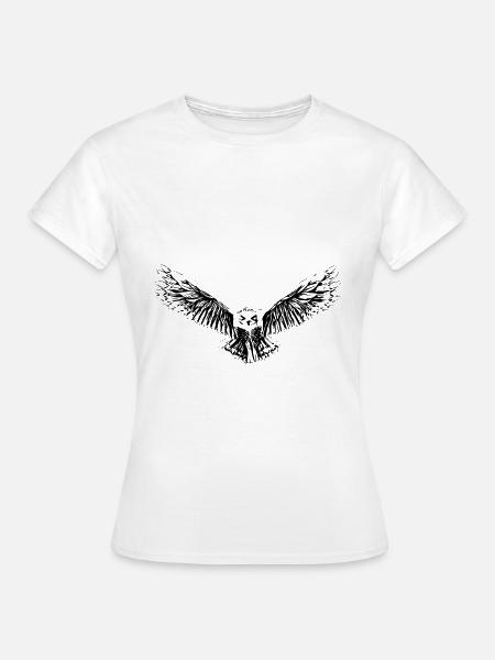 Eule - Frauen T-Shirt - Weiß