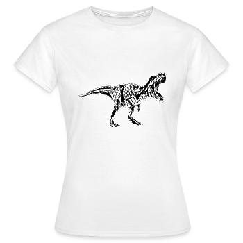 Tyrannosaurus Rex - Women's T-Shirt - white - Front - AI Model Female 172 dark (172cm)