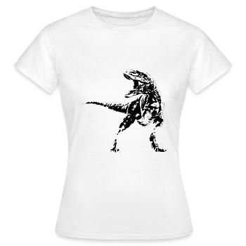 Tyrannosaurus Rex - Frauen T-Shirt - Weiß - Vorne - AI Model Female 172 dark (172cm)