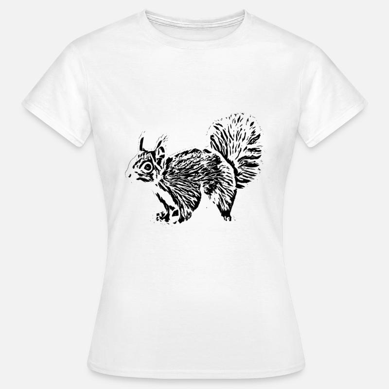 Eichhörnchen - Frauen T-Shirt - Weiß