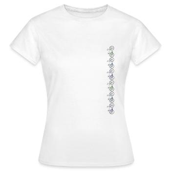 roue - T-shirt Femme - blanc - Devant - AI Model Female 172 dark (172cm)
