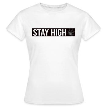 Restez High Leaf - T-shirt Femme - blanc - Devant - AI Model Female 172 dark (172cm)