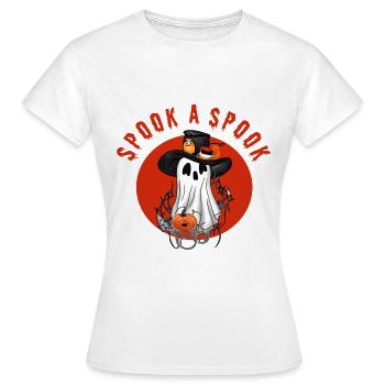 Effrayer un fantôme! - T-shirt Femme - blanc - Devant - AI Model Female 172 dark (172cm)