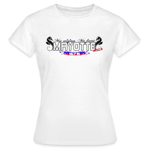 logo blanc mayotte png - T-shirt Femme