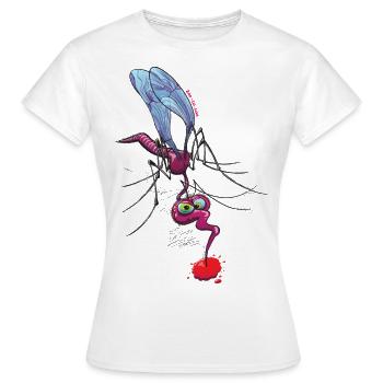 Moustique Suceur de Sang - T-shirt Femme - blanc - Devant - AI Model Female 172 dark (172cm)