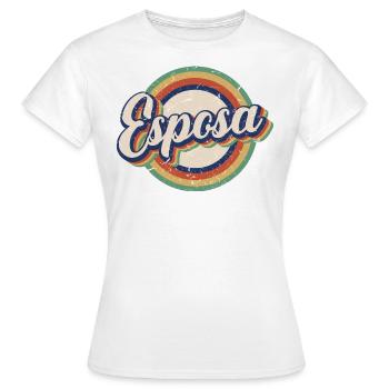 Esposa Retro Wife To Be Bride Couple Wedding Gift - Women's T-Shirt - white - Front - AI Model Female 172 dark (172cm)