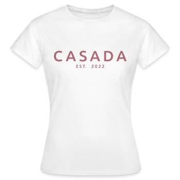2022 Hochzeitstag verheiratete Frauen - Frauen T-Shirt - Weiß - Vorne - AI Model Female 172 dark (172cm)