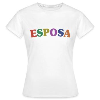 Esposa Cool Wife To Be Bride Couple Wedding Gift - Women's T-Shirt - white - Front - AI Model Female 172 dark (172cm)
