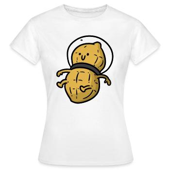 Peanut astronaut peanut - Women's T-Shirt - white - Front - AI Model Female 172 dark (172cm)