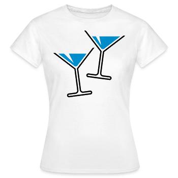 XDouplicated Leisure Fun (Skyblue) - Women's T-Shirt - white - Front - AI Model Female 172 dark (172cm)