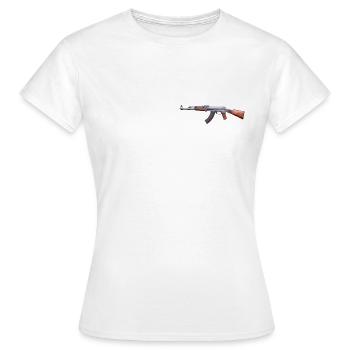 AK-47 - Frauen T-Shirt - Weiß - Vorne - AI Model Female 172 dark (172cm)