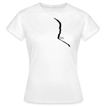 senza nome - T-shirt Femme - blanc - Devant - AI Model Female 172 dark (172cm)