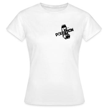 Pollution - Women's T-Shirt - white - Front - AI Model Female 172 dark (172cm)