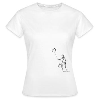 In love - Women's T-Shirt - white - Front - AI Model Female 172 dark (172cm)