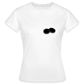 jeu de palet logo 19 - T-shirt Femme - blanc - Devant - AI Model Female 172 dark (172cm)