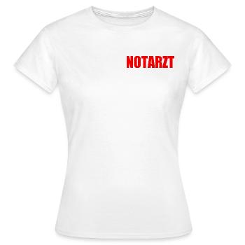 Notarzt - Frauen T-Shirt - Weiß - Vorne - AI Model Female 172 dark (172cm)