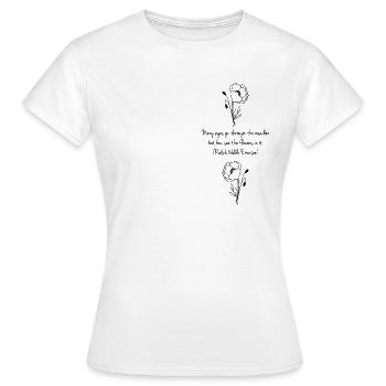 Flowers in the meadow - Women's T-Shirt - white - Front - AI Model Female 172 dark (172cm)