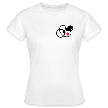 baby - tétine - T-shirt Femme - blanc - Devant - AI Model Female 172 dark (172cm)