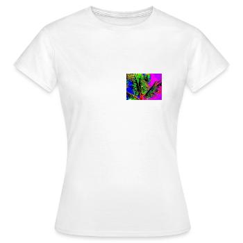 Mer de palmiers - T-shirt Femme - blanc - Devant - AI Model Female 172 dark (172cm)