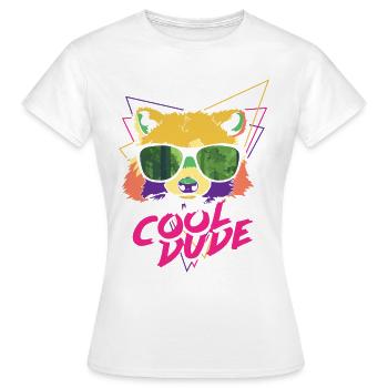 Cool mec - T-shirt Femme - blanc - Devant - AI Model Female 172 dark (172cm)