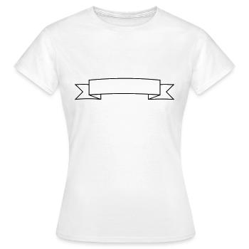 Banner gekrümmt - Frauen T-Shirt - Weiß - Vorne - AI Model Female 172 dark (172cm)