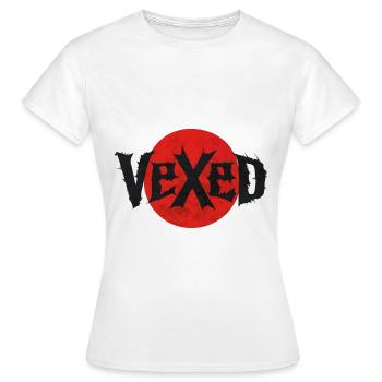 Vexed (œuvre originale, typographie) - T-shirt Femme - blanc - Devant - AI Model Female 172 dark (172cm)