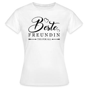 Für die beste Freundin - Freunde BFF Bffs Geschenk - Frauen T-Shirt - Weiß - Vorne - AI Model Female 172 dark (172cm)