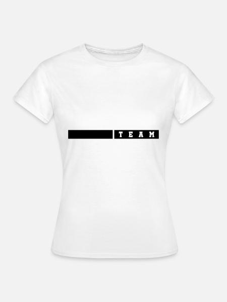team linie - Frauen T-Shirt - Weiß