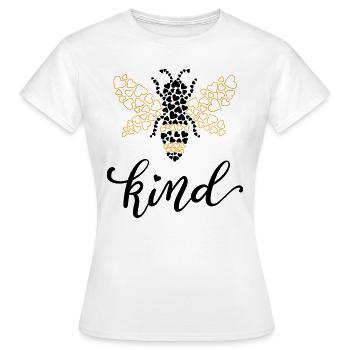 Bee Kind Be Kind - Women's T-Shirt - white - Front - AI Model Female 172 dark (172cm)