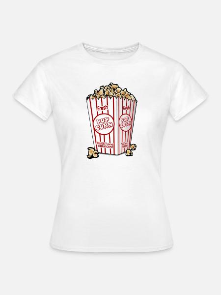 Popcorn - Frauen T-Shirt - Weiß