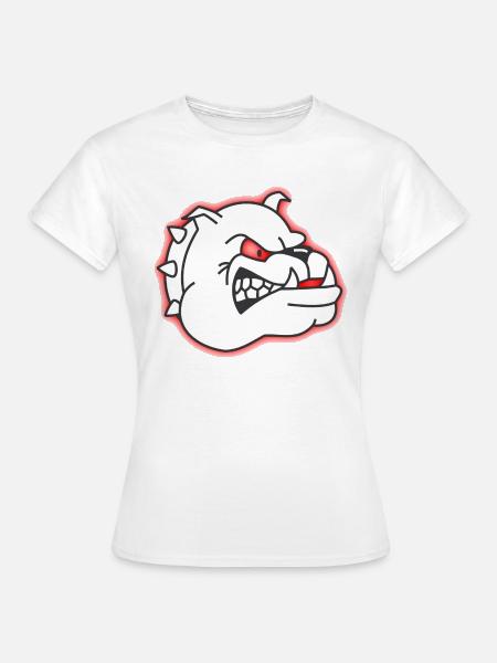 Comic Style Shirt Dog - Frauen T-Shirt - Weiß