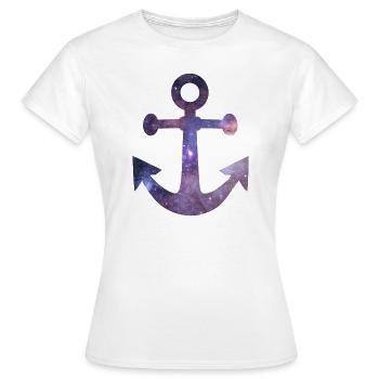 ancre - T-shirt Femme - blanc - Devant - AI Model Female 172 dark (172cm)