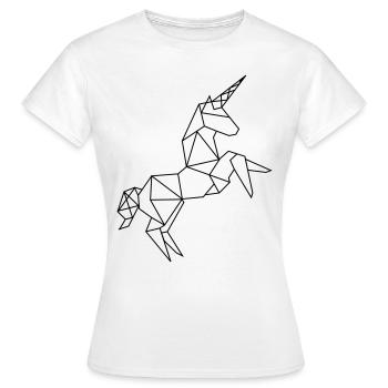 Graphique Licorne - T-shirt Femme - blanc - Devant - AI Model Female 172 dark (172cm)