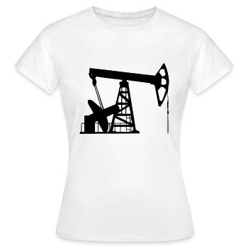 Voici l'huile pour les voitures - T-shirt Femme - blanc - Devant - AI Model Female 172 dark (172cm)