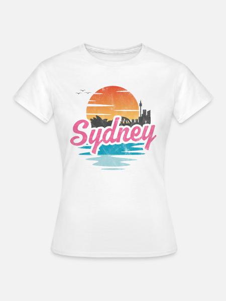 Sydney Stadt - Frauen T-Shirt - Weiß