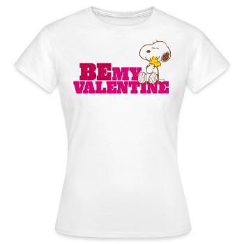 Peanuts Be My Valentine - T-shirt Femme - blanc - Devant - AI Model Female 172 dark (172cm)