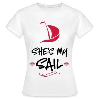 wedding - Women's T-Shirt - white - Front - AI Model Female 172 dark (172cm)