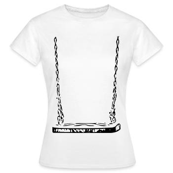 Swing - Women's T-Shirt - white - Front - AI Model Female 172 dark (172cm)