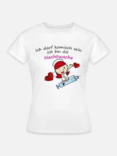 Altenpflege/ krankenschwester Nachtwache - Frauen T-Shirt - Weiß