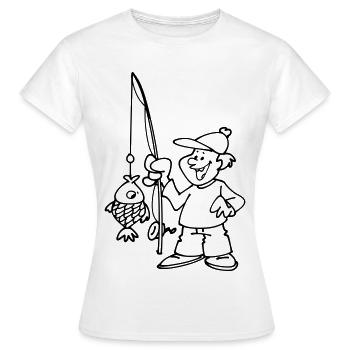 Fisherman - Women's T-Shirt - white - Front - AI Model Female 172 dark (172cm)