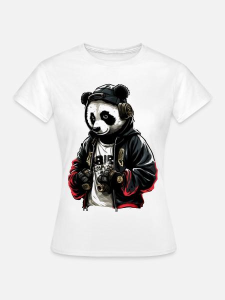 SSW29 Disko Panda - Frauen T-Shirt - Weiß