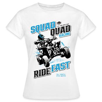 Quad Racing Geschwindigkeit - Frauen T-Shirt - Weiß - Vorne - AI Model Female 172 dark (172cm)