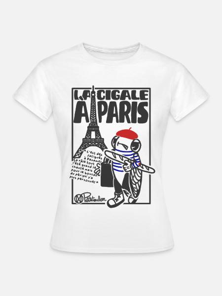 Cigale Paris - Frauen T-Shirt - Weiß