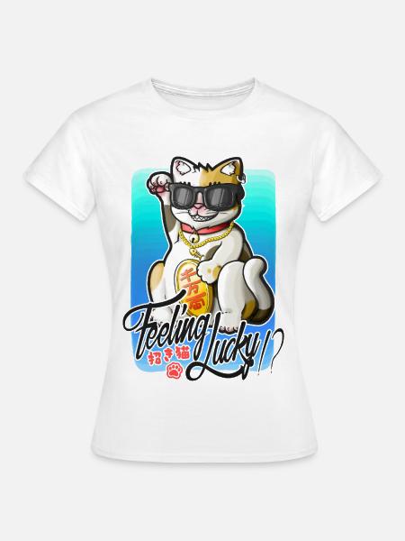 Fühlst du dich glücklich!? - Frauen T-Shirt - Weiß