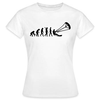 Kitesurfen - Frauen T-Shirt - Weiß - Vorne - AI Model Female 172 dark (172cm)