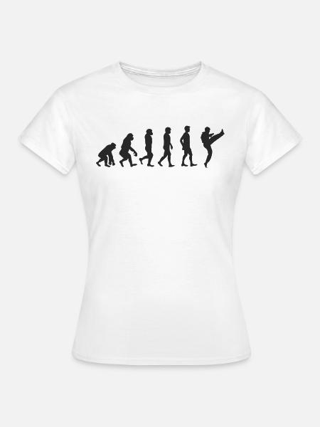 Evolution Karate - Frauen T-Shirt - Weiß