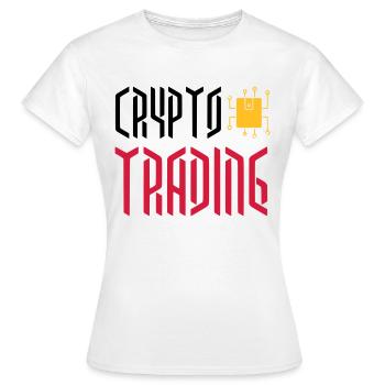 CRYPTOCURRENCIES / Cryptos / KRYPTO TRADING MONNAIE - T-shirt Femme - blanc - Devant - AI Model Female 172 dark (172cm)