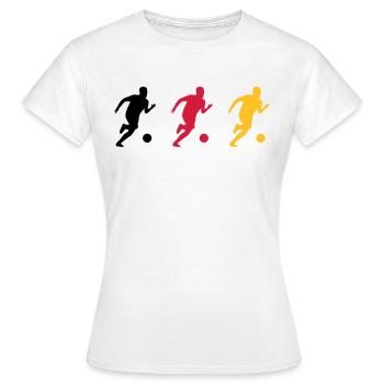 Football football football match de football drapeau allemand - T-shirt Femme - blanc - Devant - AI Model Female 172 dark (172cm)